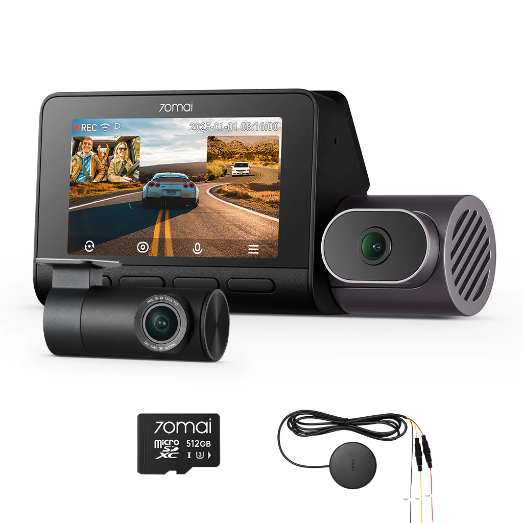70mai Dash Cam 4K T800 3-Channel w/ Dual 4K, STARVIS 2 IMX678, HDR Night Vision, AI Detection, Emergency Record, 4G LTE & Supercapacitor - Image 20