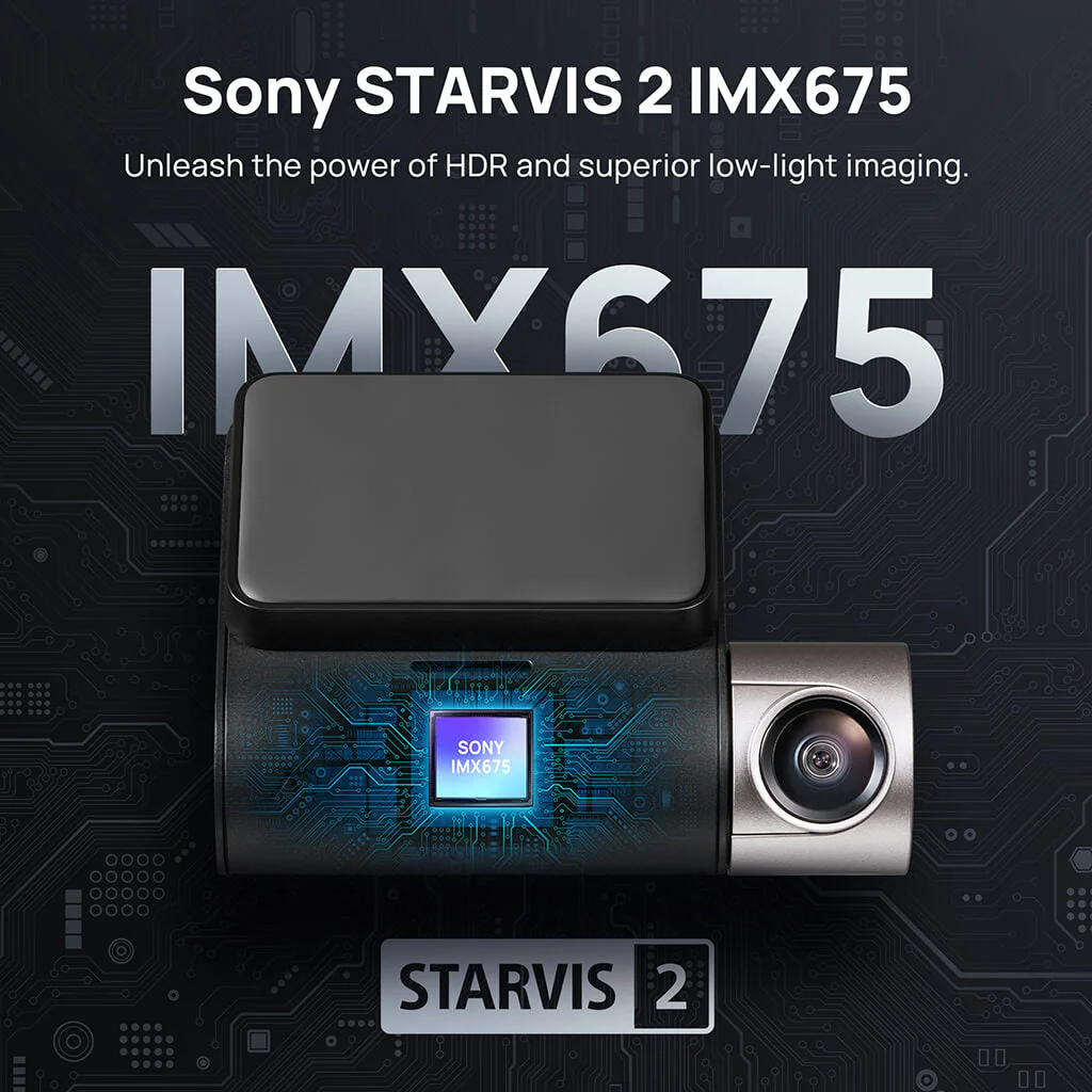 70mai Dash Cam A510 2.7K HD with Sony STARVIS 2, 4G LTE & Dual HDR Supported - Image 5