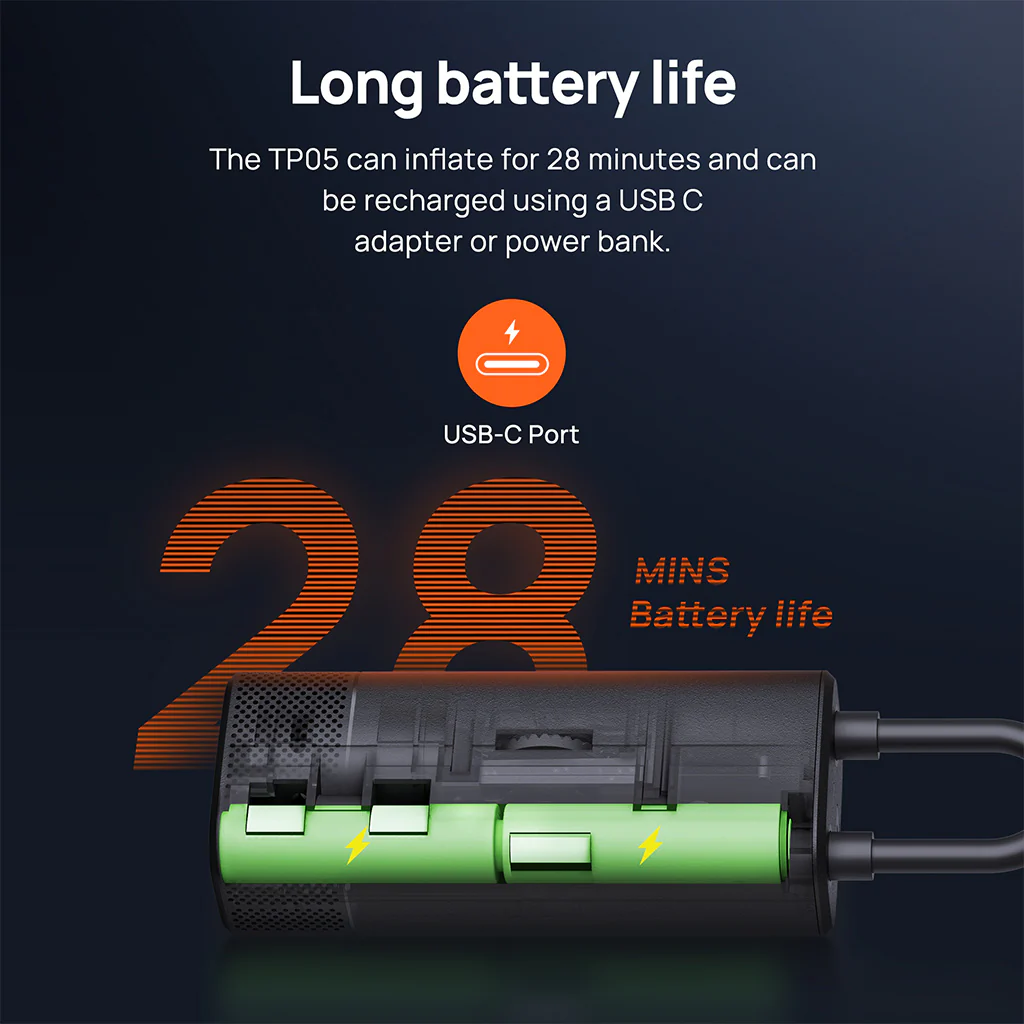 70mai Air Compressor TP05 Wireless Portable Tire Inflator 150PSI Fast Inflation - Image 5