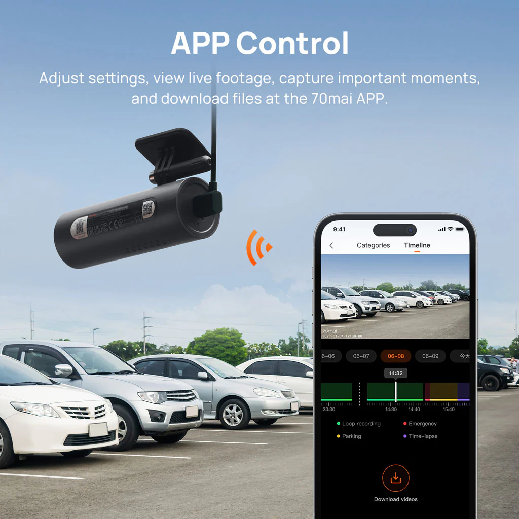 70mai Dash Cam 3 1080P HDR with Sony STARVIS 2 & Voice Control - Image 5