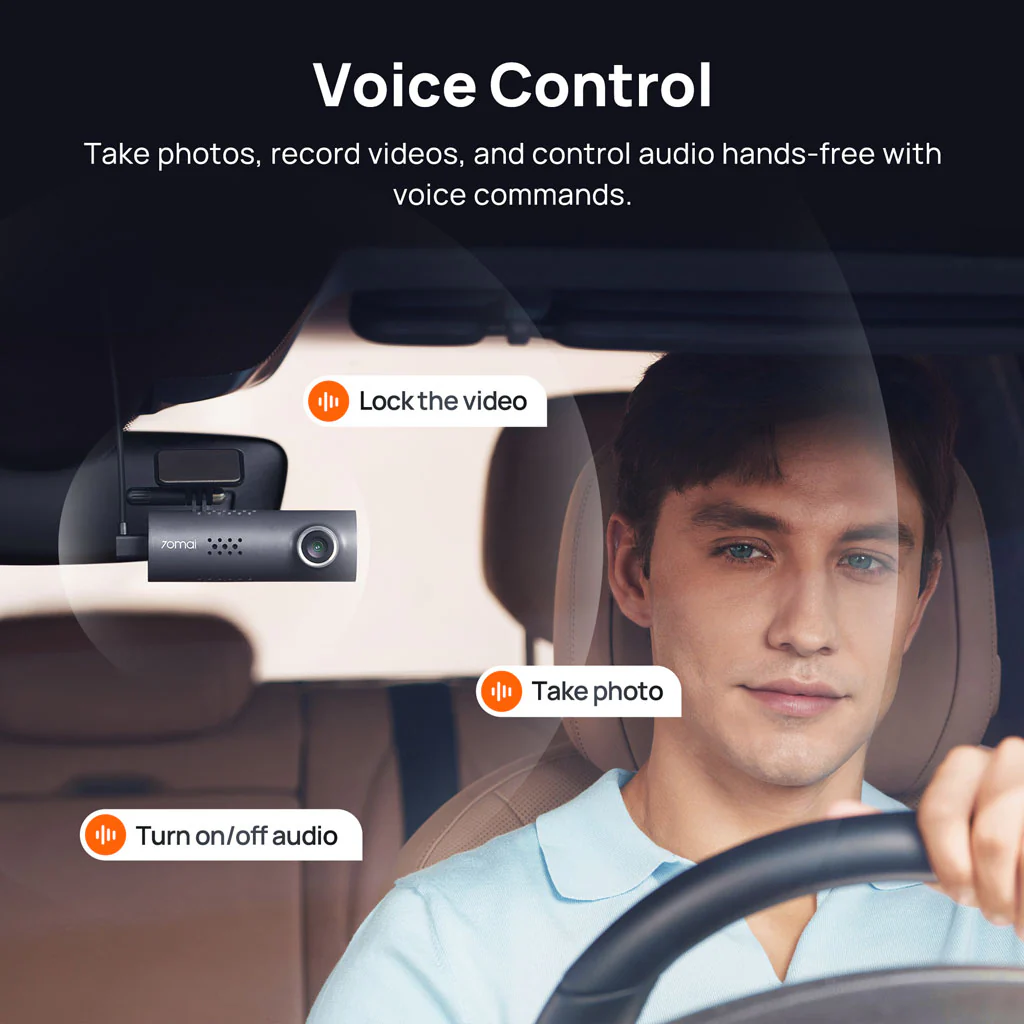 70mai Dash Cam 3 1080P HDR with Sony STARVIS 2 & Voice Control - Image 6