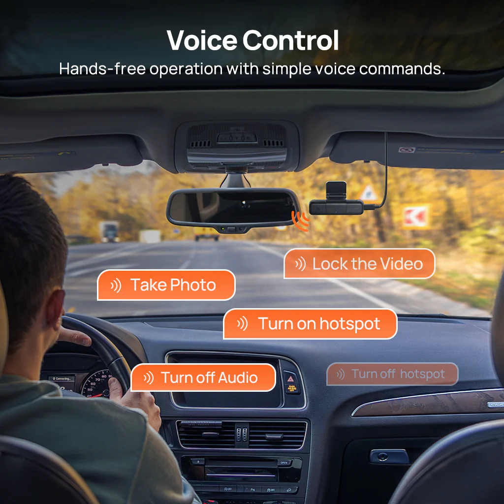 70mai Dash Cam 4K M800 with Built-In eMMC, Dual Sony STARVIS 2, HDR Recording, 4G LTE & Compact Design - Image 14