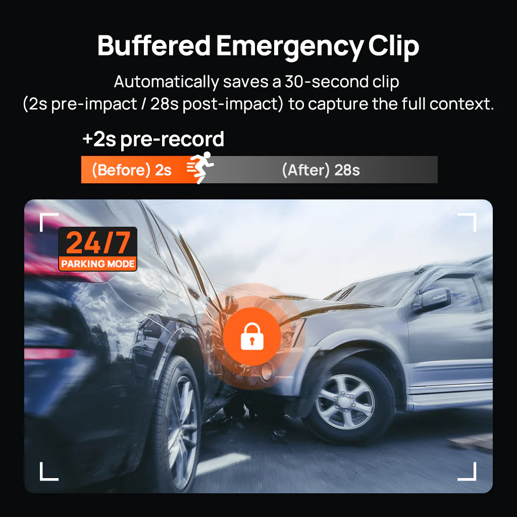 70mai Dash Cam 4K M800 with Built-In eMMC, Dual Sony STARVIS 2, HDR Recording, 4G LTE & Compact Design - Image 8