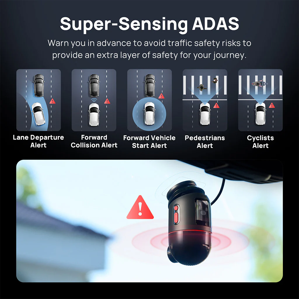 70mai Dash Cam 4K Omni 360° Full View with Dual Sony STARVIS 2, AI 2.0 & 4G LTE Supported - Image 13