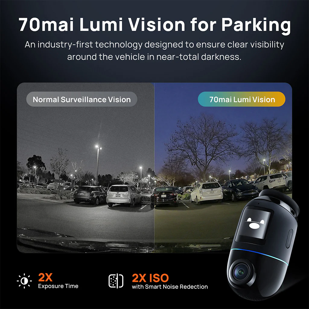 70mai Dash Cam 4K Omni 360° Full View with Dual Sony STARVIS 2, AI 2.0 & 4G LTE Supported - Image 9