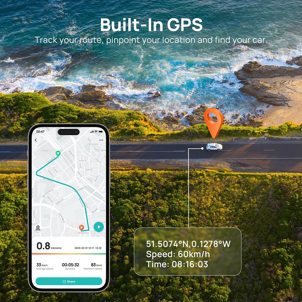 70mai Dash Cam Omni 360° Full View with Built-In eMMC, AI Detection & 4G LTE Supported - Image 10