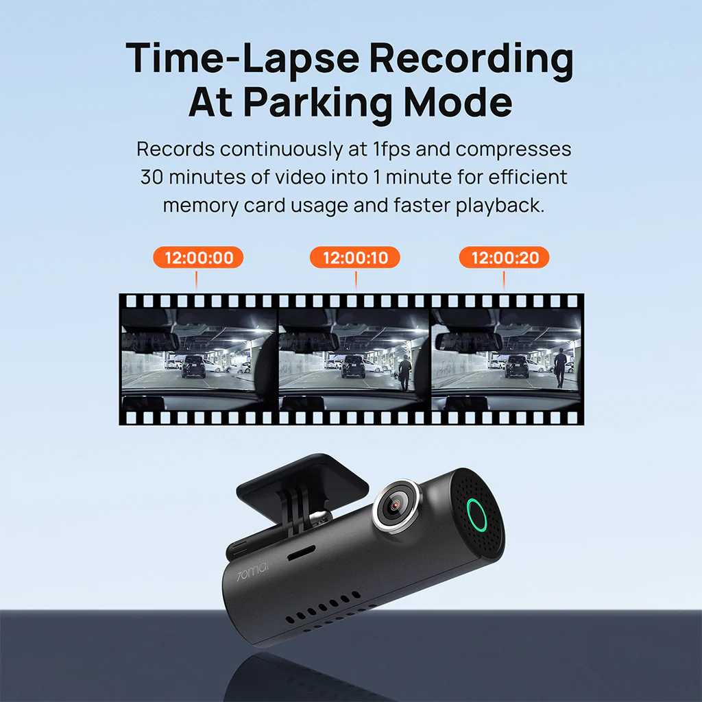 70mai Dash Cam M300 2K HD with Built-in LED Indicator - Image 7