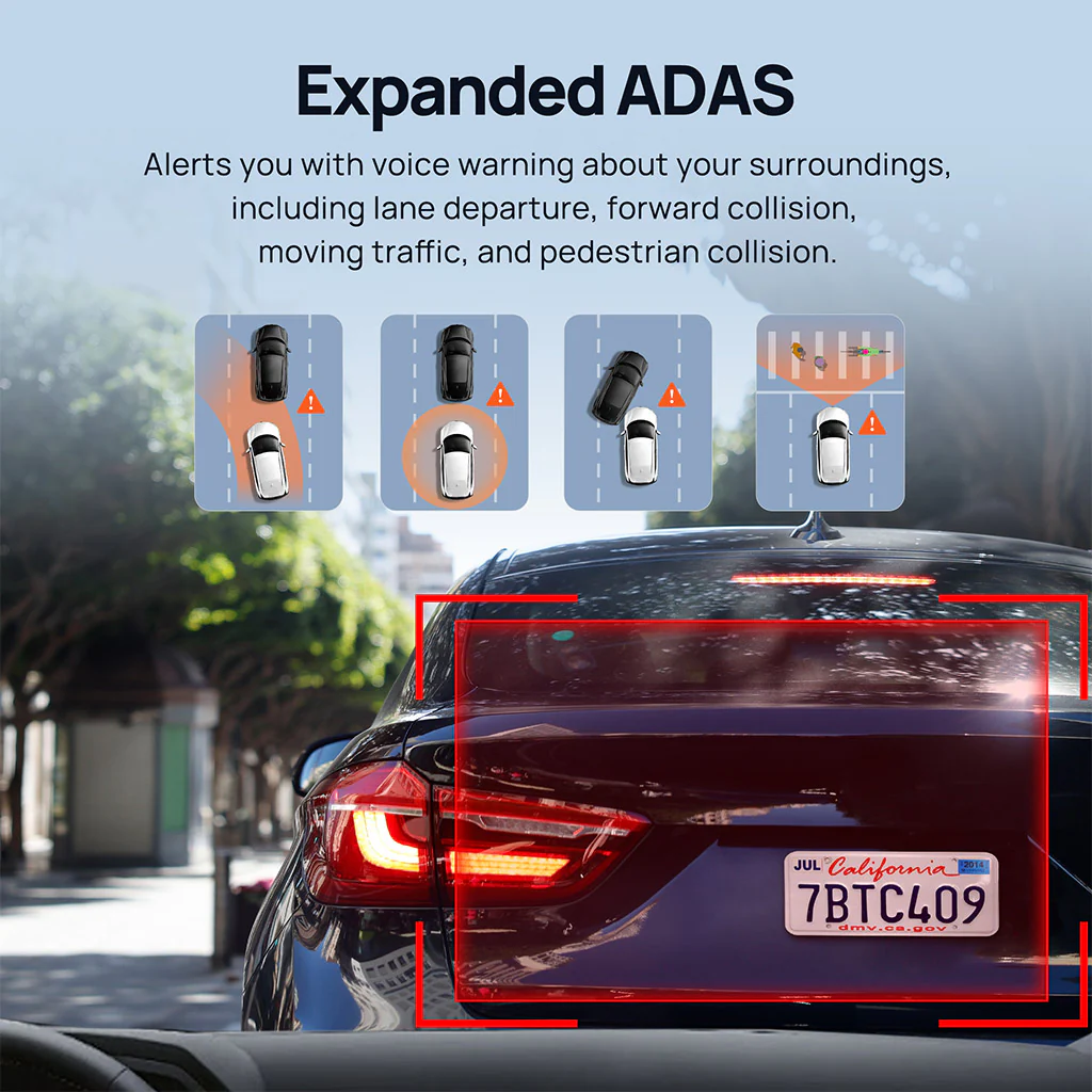 70mai Dash Cam M500 2.7K HD with Built-in eMMC, 170° FOV & HDR Recording - Image 10