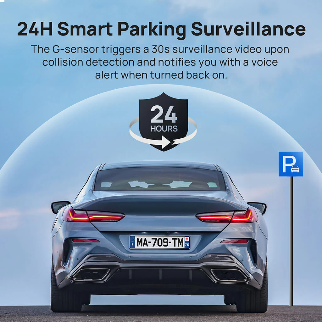 70mai Rearview Dash Cam S500 3K HDR with A 9-Inch Touch Screen & Super Capacitor - Image 10